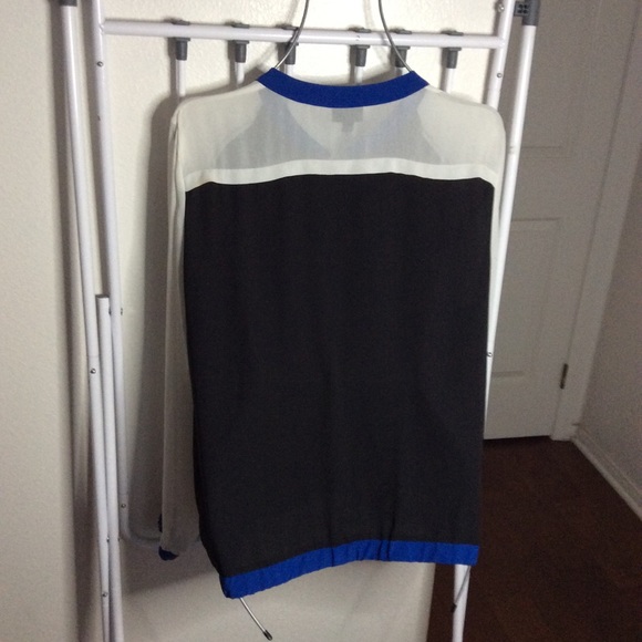 🚫DONATED🚫💙Cool Sheer Jacket! black/blue/white💙Size XXL💙 - Picture 3 of 3